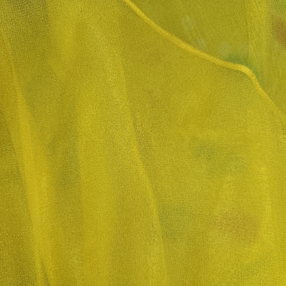 Ralph lauren black label silk linen chiffon 1950s Style Dress S M garden party - Picture 8 of 11